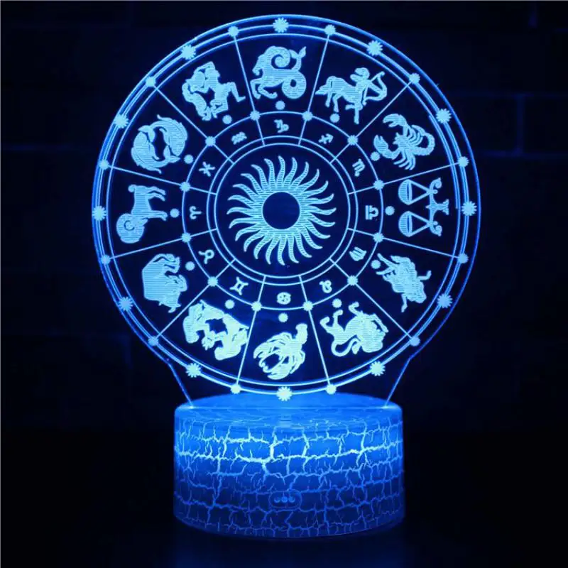 

Constellation Remote Control 3d Desk Lamp Creative Usb Plug-in Acrylique Usb 7 Color Led Table Lamps For Living Room