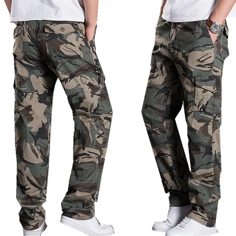 

Mens Spring Outdoor sports men's straight trousers out door overalls casual pants loose fit pants male