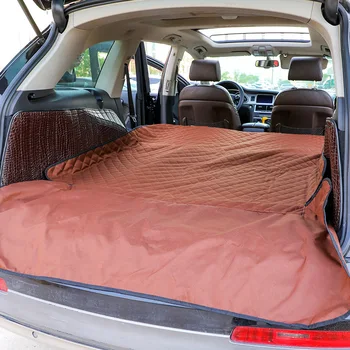 

Pet Car Trunk Mat Lengthened Grey Brown Anti-dirty Pad Cargo Liner car Accessories Waterproof Car Mat Dog Travel Seat Cushion