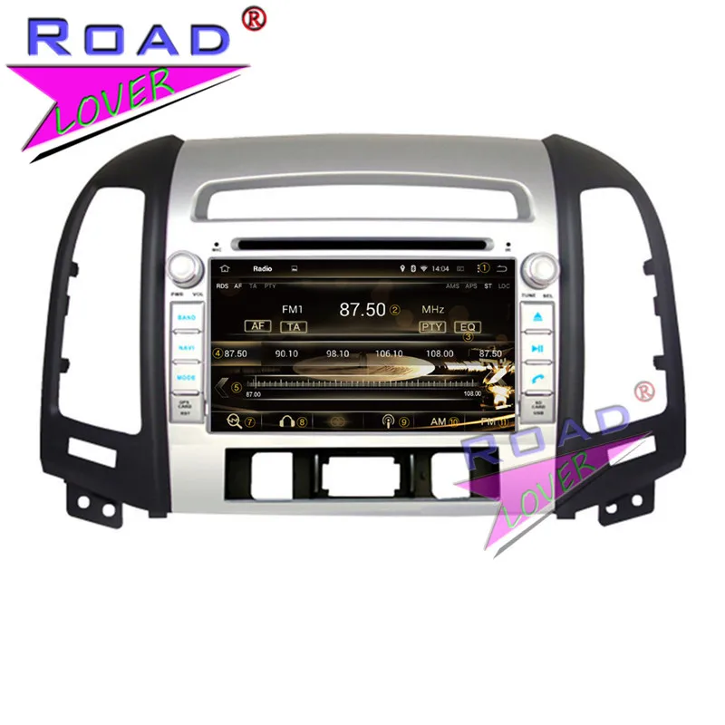 Cheap Roadlover Android 8.0 Car DVD Player For Hyundai Santa Fe 2006 2007 2008 2009 2010 2011 2012 Stereo GPS Navigation Magnitol 2Din 1