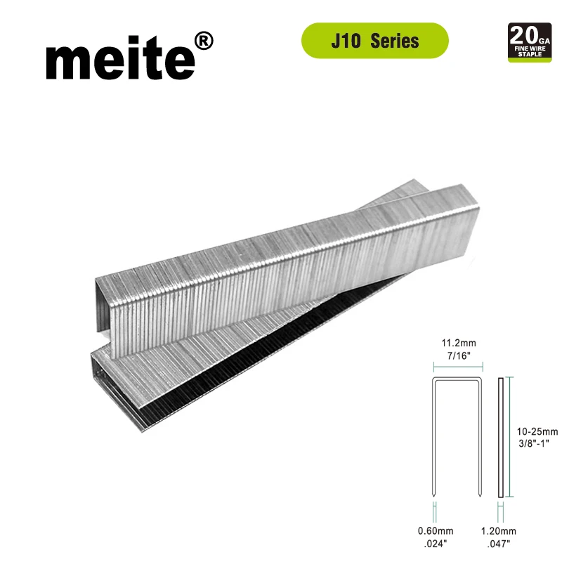 

Meite 5000pcs J10 Staples U-type Nail 20GA Fine Wire Staple For 1013J/ 1022J