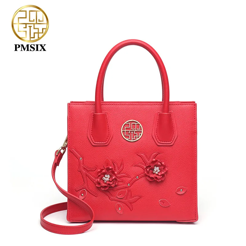 PMSIX split lederen casual Simple Mode Vierkante Pakket bolsa feminina Bloemen Handtassen vrouwen bekende merken PMSIX split lederen casual Simple Mode Vierkante Pakket bolsa feminina Bloemen Handtassen vrouwen bekende merken