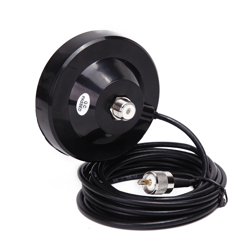 

Exquisite Big Magnetic Mount Base 11CM with 5M Coaxial Cable for Baofeng TYT QYT KT-7900D Baojie BJ-218 Mobile Radio Antenna