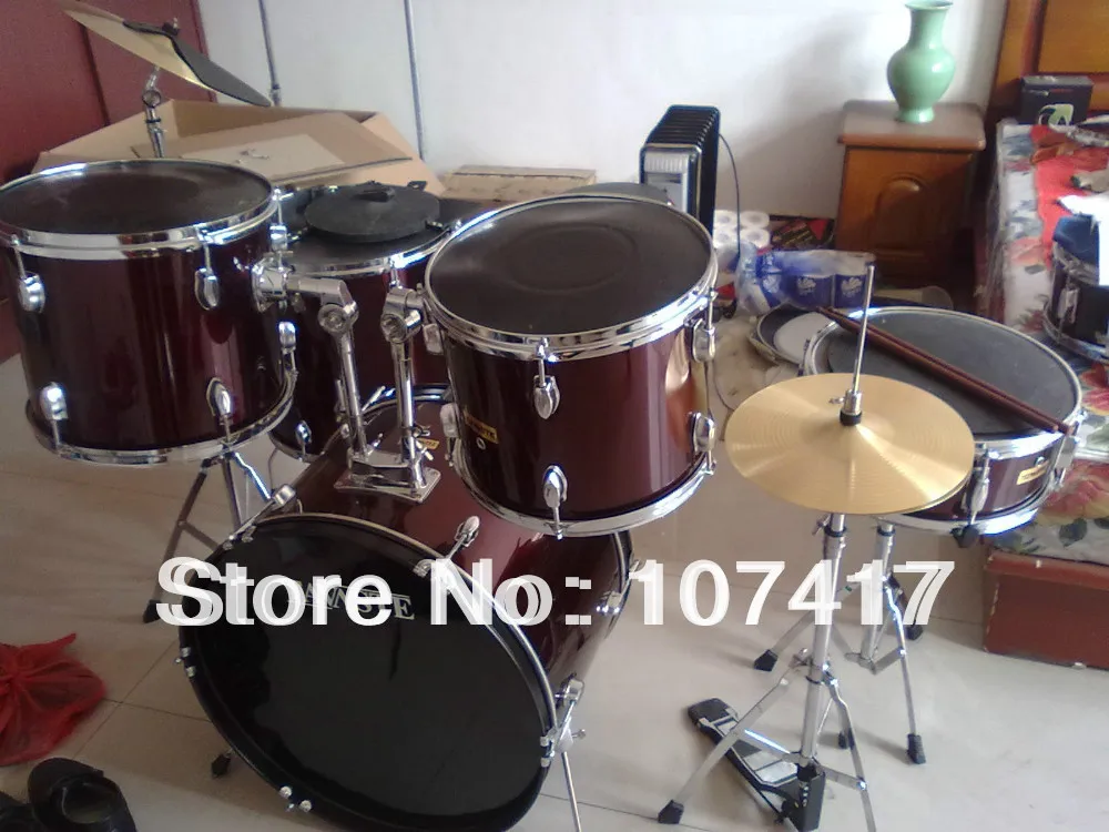 

2017 Time-limited New >24 Inch 1286 64 Bateria Eletronica Musical Drums 5 Drum The Gaja Pad Plus Board Redwood Drumsticks