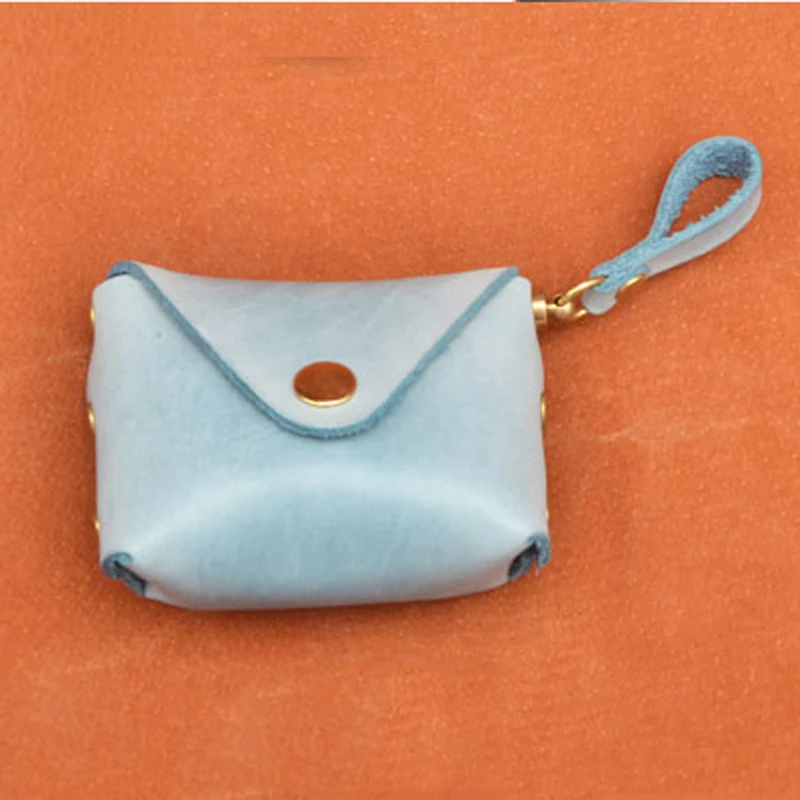 Leather Craft Template New DIY leather craft Handmade Mini bag Small coin purse sewing pattern pvc template