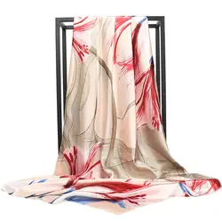 Новый дизайн женский платок большой площади темперамент живописи тушью шелковый шарф с принтом для дам женские Высокое качество платки