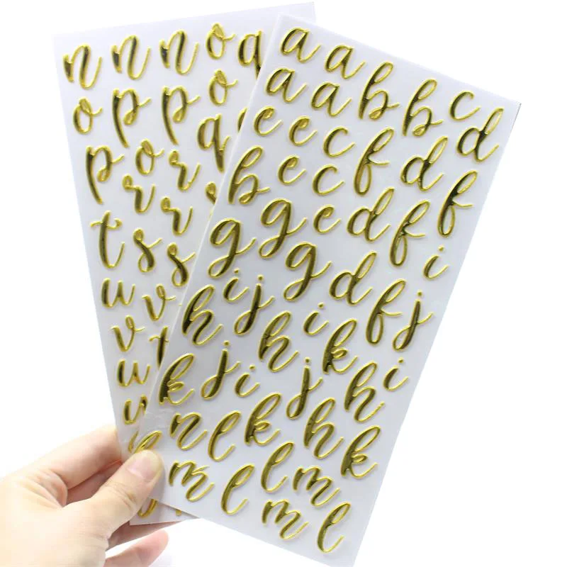 

ZFPARTY Lowercase Letters Self- adhesive Stickers for Scrapbooking/ DIY Crafts/ Card Making Decoration