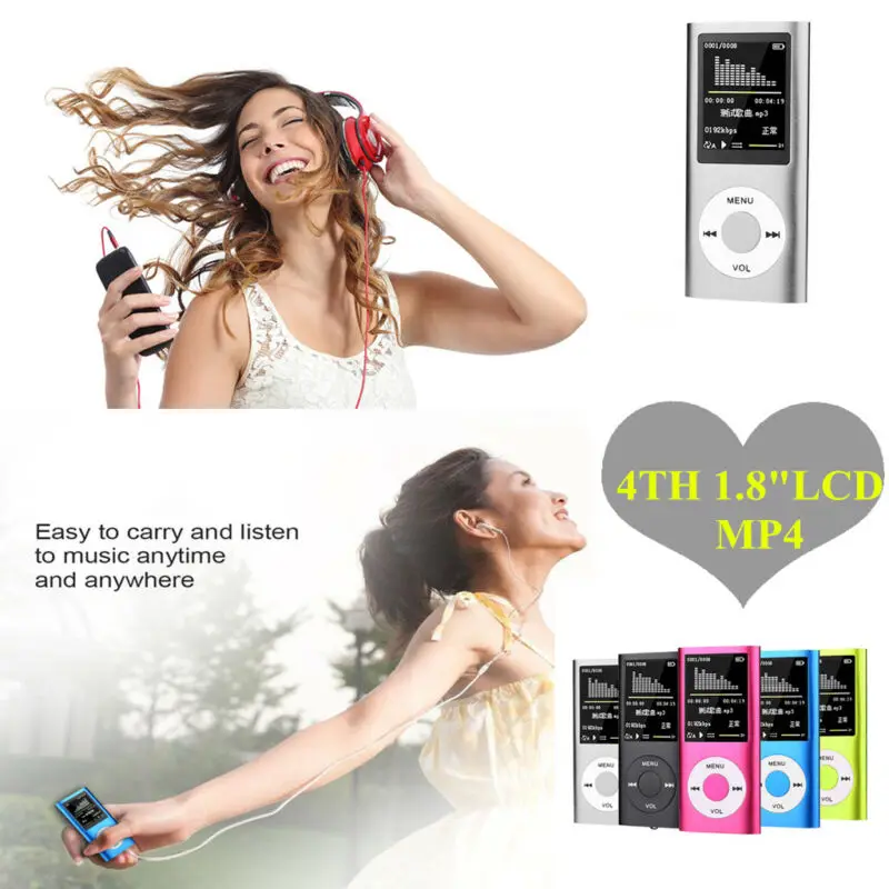 

Multifunctional FM Portable Radio Ultrathin MP3 MP4 Music Player Audio Voice Recorder Student MP4 FM Radio Music Player Hot Sale