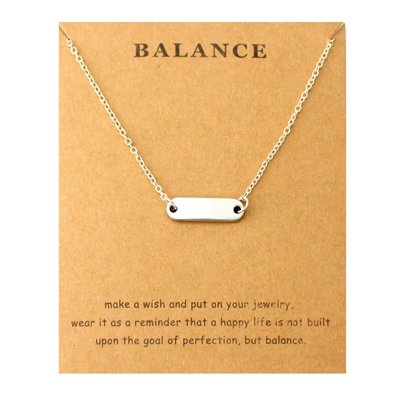 

Balance Infinity Love Pendant Necklaces Star Moon Mountain Heart Key Owls Thank You Necklace Best Friends Gift Women Jewelry
