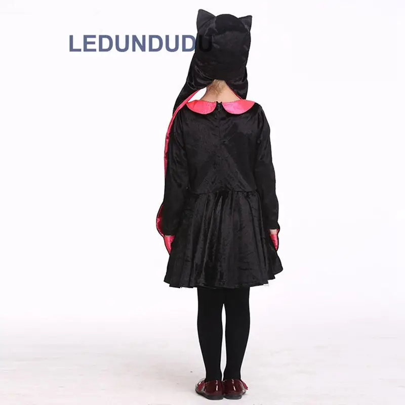 Kids Leopard Tiger Cute Girls Lace Dress Funny Catwoman Cosplay Lovely Cat Children Ballet Dresses Halloween Costumes  (14)