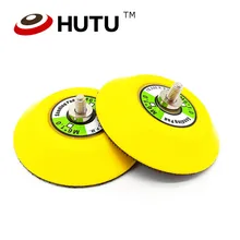 3 дюйма шлифовальные колодки абразивный диск Полировка Pad Подушка под спину Пластик опорные площадки для Sander авиация, полировальная машинка для автомобилей с эксцентриковым