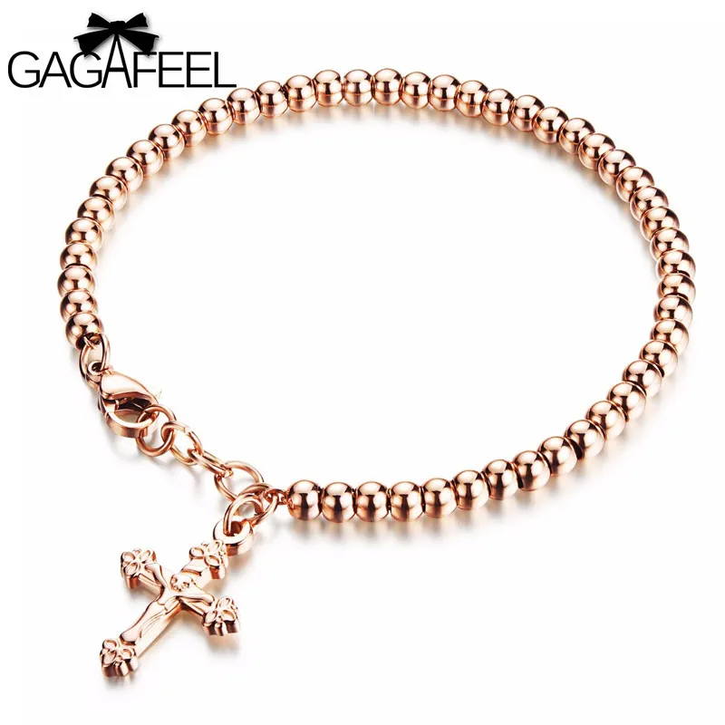 Buy GAGAFEEL Stainless Steel Bracelets Cross Women