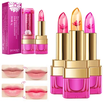 

2018 New Temperature Change Lipstick Jelly Lip Blam Makeup Natural Moisturizing Nutritious Long Lasting Lip Stick Lips Protector