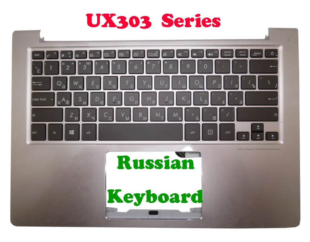 

PalmRest&Keyboard For ASUS U303 U303UA U303UB UX303 UX303L UX303 U303L UX303LN Silver (RU Russia Keyboard) Backlit SG-6400-XAA