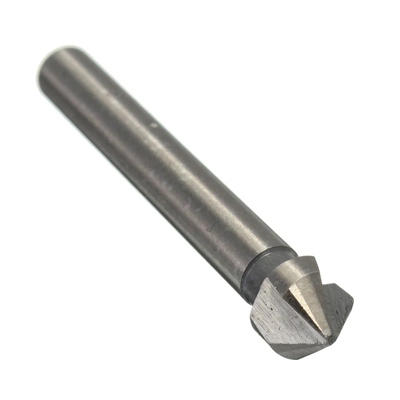 1pc 3 Flute HSS Countersink Drill Bit 90 Degree Chamfer Cutter Tool For Wood Steel 6.3/8.3/10.4/12.4/16.5/20.5mm