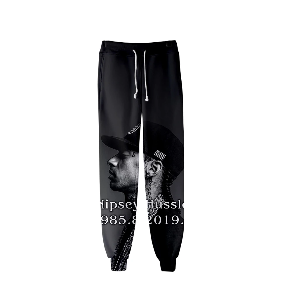 Nipsey hussle 3d-брюки Популярные свободные штаны для бега классные подходящие уличная одежда для мужчин и женщин повседневные спортивные штаны