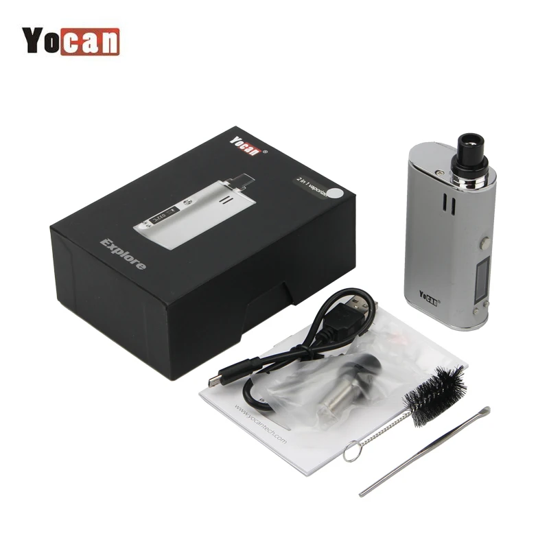 

Original Yocan Explore All-in-One Dry Herb Wax 2 in 1 Kit 2600mah Battery Electronic Cigarette