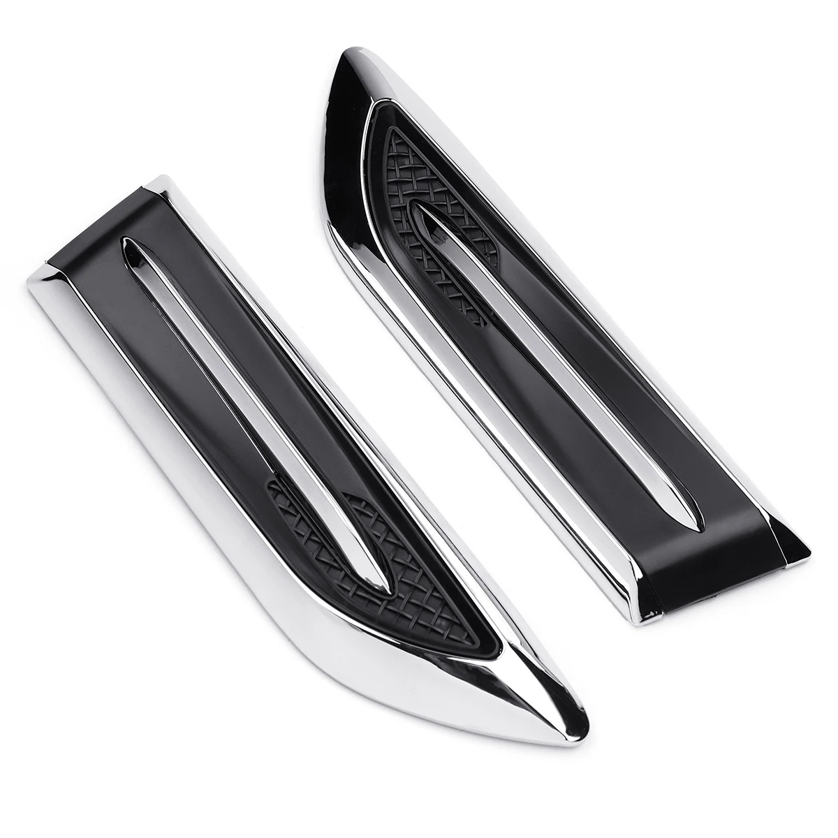  Car Shark Gills Decorated 3D Vent Air Flow Fender Sticker Decal Automobile Engine Cover Side Sticke