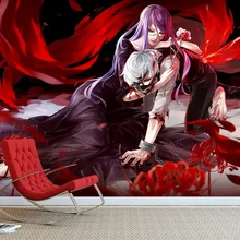 [Самоклеящиеся] 3D Токио вурдалак кровь розы 22 Япония Аниме настенная бумага Настенное Панно настенный принт настенные наклейки