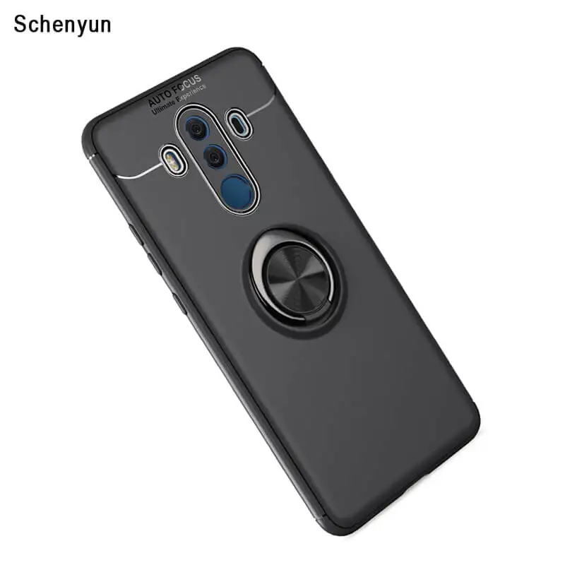 

Luxury Car Bracket Ring Magnetic TPU Protective Case For Huawei mate 9 10 pro Cover For Huawei NOVA 2 2s 3 3i NOTE10