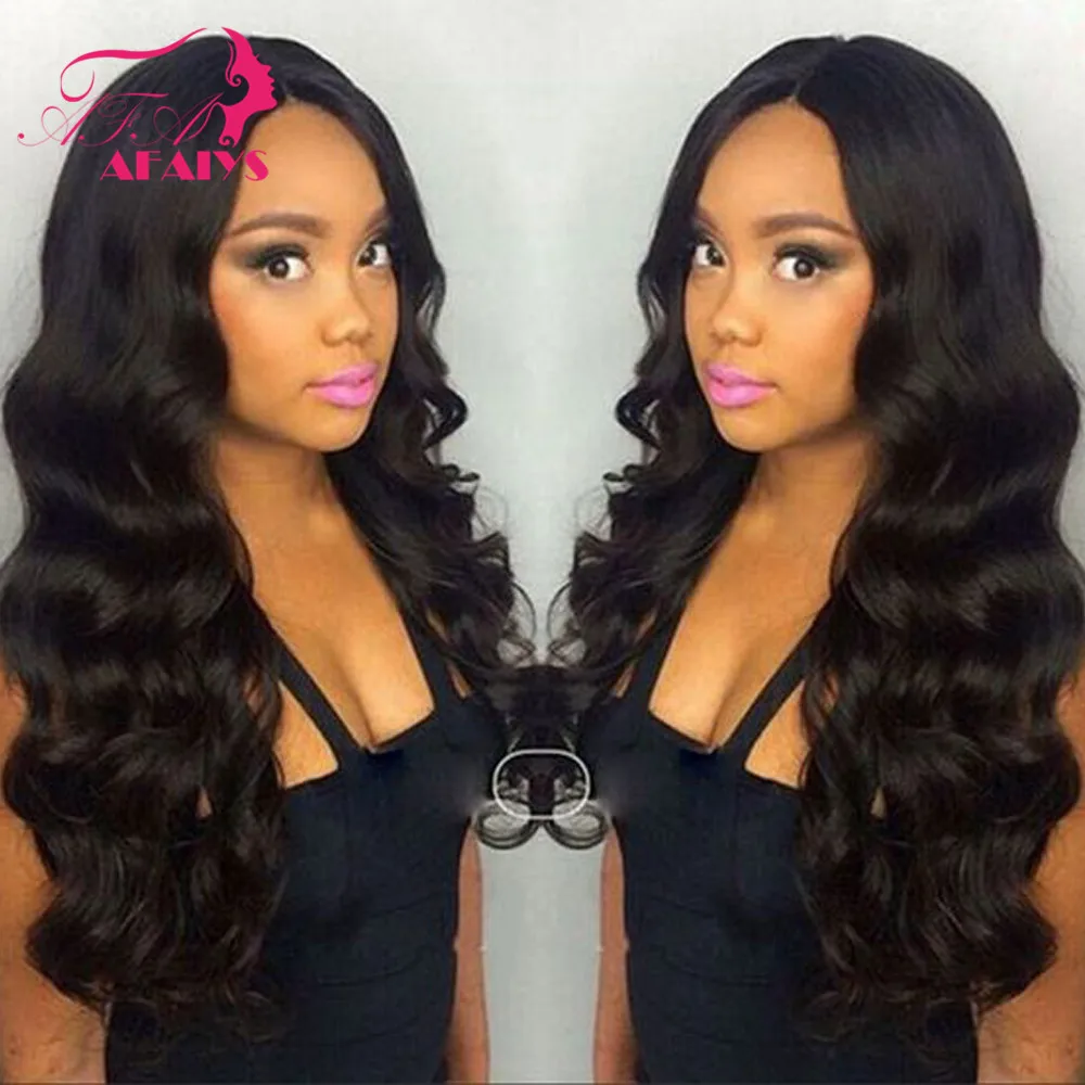 

Lace Front Human Hair Wigs Body Wave 13x6 Peruvian Remy Human Hair Wig Pre Plucked Thick Wigs for Black Women AFAIYS