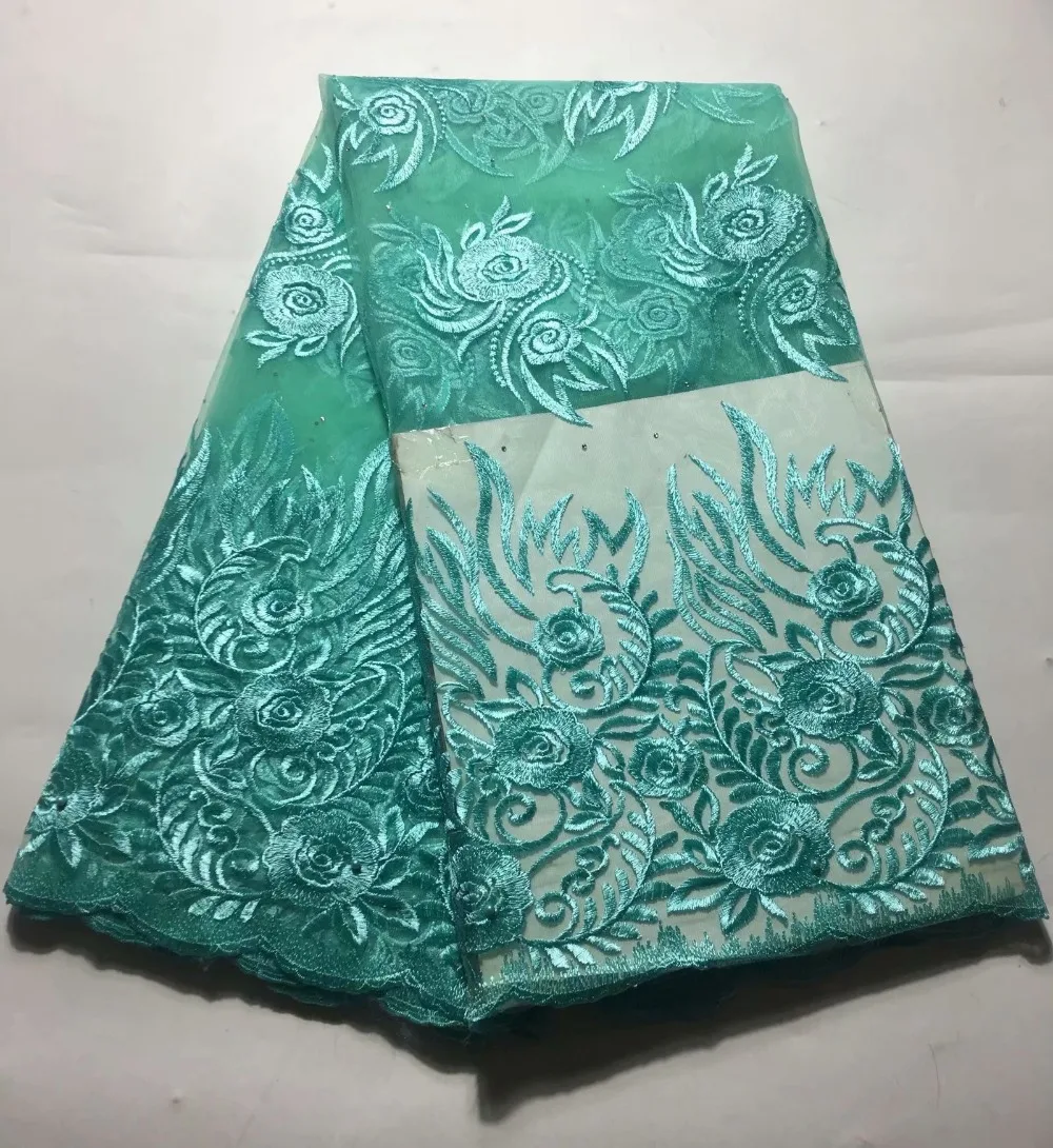 2019 Latest French Nigerian Laces Fabrics High Quality Beaded Tulle African Fabric Wedding Lace | Дом и сад