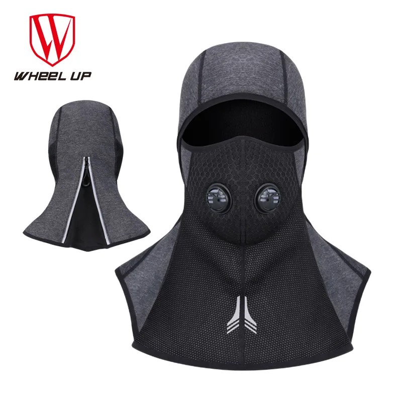 

WHEEL UP Cycling Winter Face Mask Dustproof Bicycle Thermal Headwear Ski Mask Bandana Polar Fleece Breather Valve