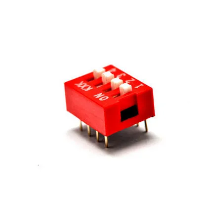 Free Shipping 100pcs 4 Position 4P DIP 2.54mm Pitch 2 Row 8 Pin Slide | Электронные компоненты и принадлежности
