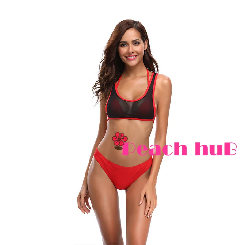 ladies red bikini