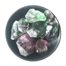 Большой 1 шт. натуральные коллекционные флюоресцентные кварцевые камни грубая полированная флюорспар гравий с лечебным действием, образцы камней домашний декор