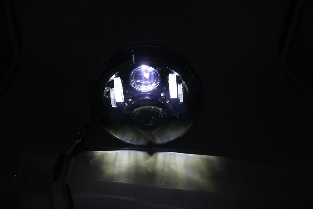 2 шт. " светодиодный фары с белым Halo Кольцо ангельские глазки Янтарный сигнал поворота Halo для Jeep Wrangler JK Лада Нива 4x4 suzuki samurai