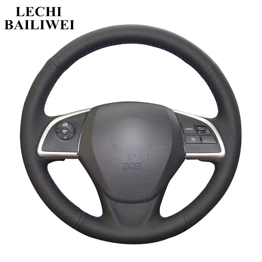 Черный чехол на руль из искусственной кожи для Mitsubishi Outlander 2013 2014 Mirage ASX L200 2015