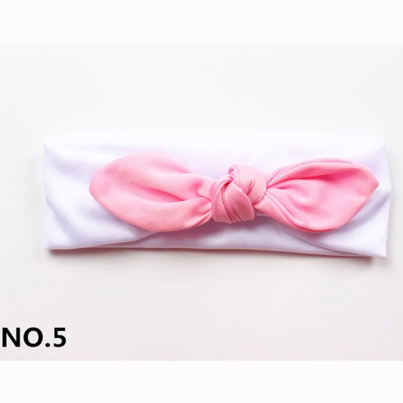 Hot Girl Headbands Rabbit Ears Hair Band Knot Headwear Elastic Kids Hairband Infant Hair Rope Baby Hair Accesories Free Shipping (11)