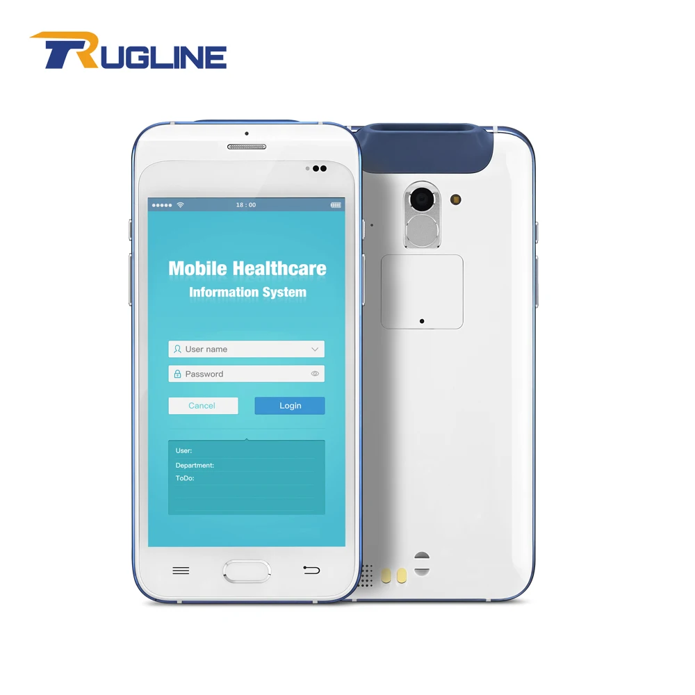  New Arrival Android 6.0 Logistic Mobile Computer Healthcare PDA With Barcode Scanner Fingerprint Re