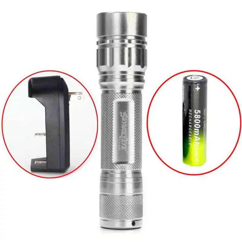 3000 LM 3 Modes XML T6 LED Focus Lamp Waterproof Flashlight+Charger+18650 powerful led flashlight torch flashlight t6 #4S3 (2)
