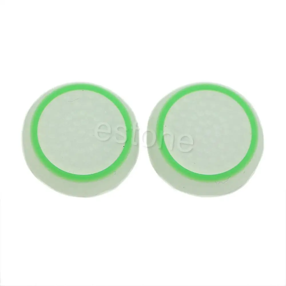 1 комплект 2 шт. Thumbstick cap Cover аналоговый 360 контроллер Thumb Stick Grip для PS4 xbox ONE - Цвет: White Green