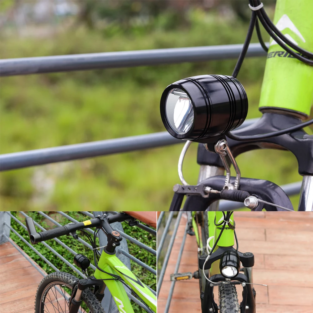 Discount Onature Electric Bicycle Light With Bluetooth Speaker Horn EBike Front Light 120 lux DC12V 36V 48V 60V 80V LED ebike Light 5