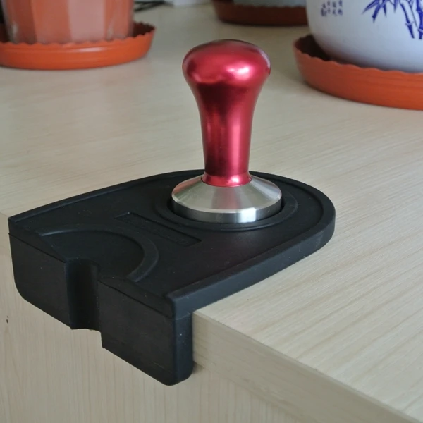 1 PC Espresso Coffee Tamper Silicone Rubber Tampering Corner Mat (without coffee tamper)