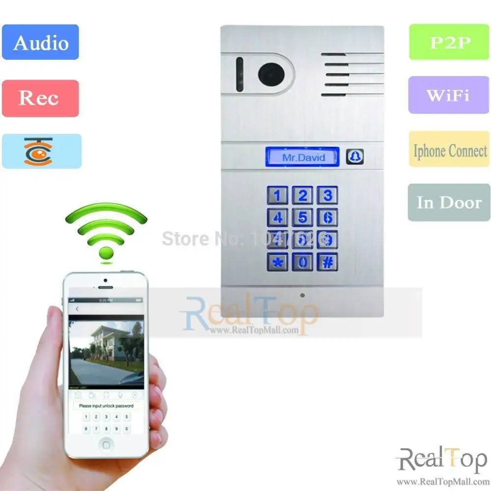 Remote Control camera Doorbell Wireless IP Intercom video door phone System
