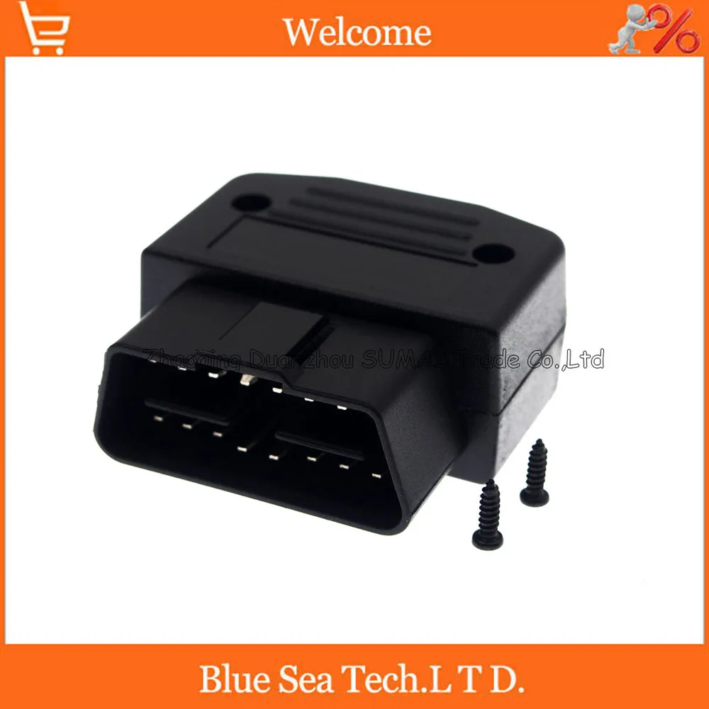 

16 Pin OBD2 24V male plug connector(include screw and shell etc.) for ECU OBD2 car Test,16P OBD connector,No wiring port