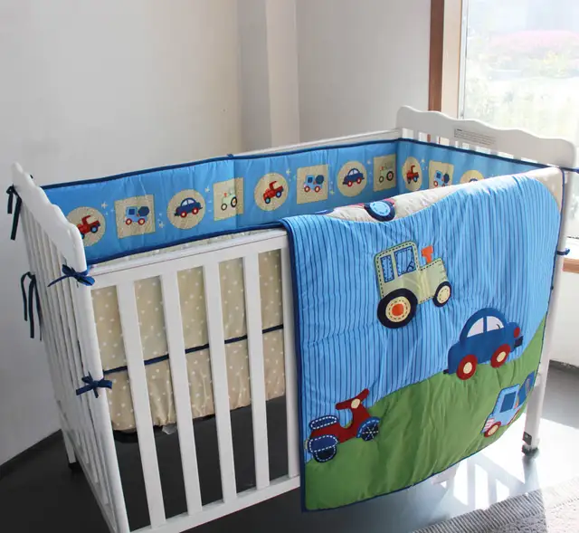 3 piece crib bedding set boy