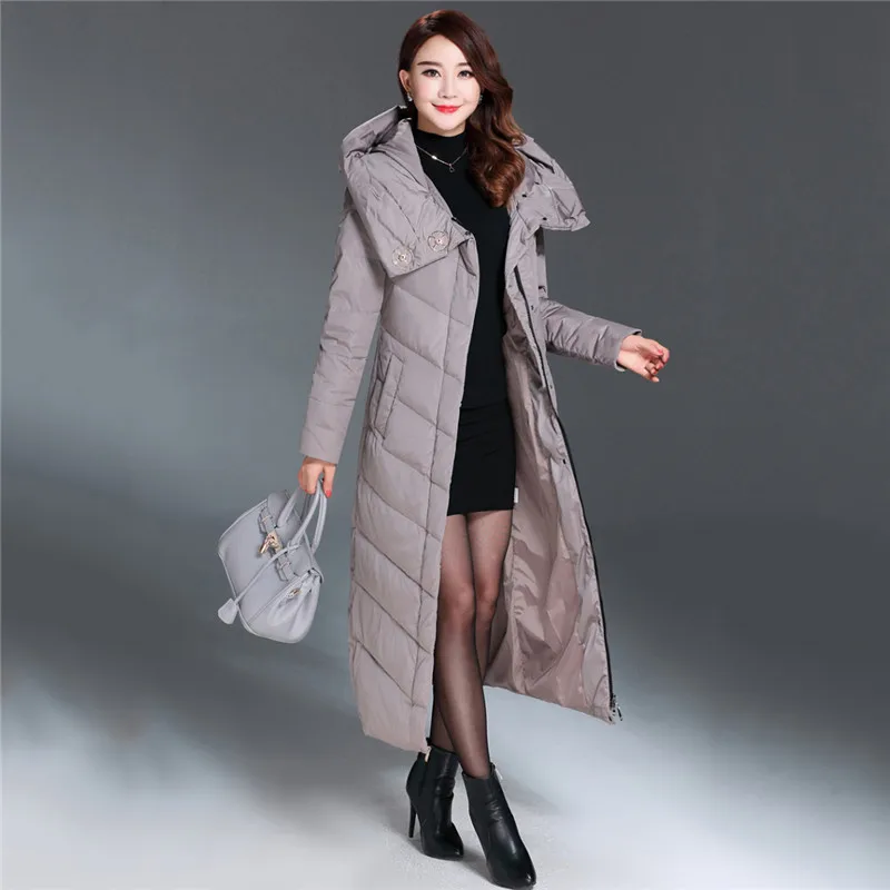 Hot Winter Down Jacket Female Slim Warm parkas 2018 New Fashion Large size Duck Down Jackets Long Women Outerwear Coats NO567 Hot Winter Down Jacket Female Slim Warm parkas 2018 New Fashion Large size Duck Down Jackets Long Women Outerwear Coats NO567