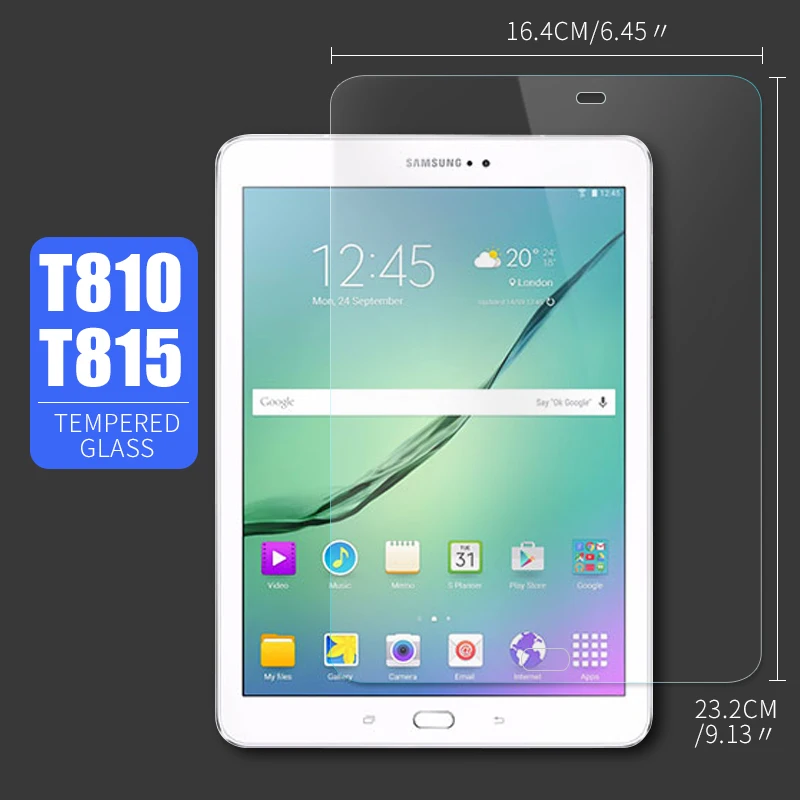 С уровнем твердости 9 H взрывоустойчивое закалённое Стекло для Samsung Galaxy Tab S2 9," T810 T815 пленка для планшета компьютера прозрачный Экран Защитная крышка