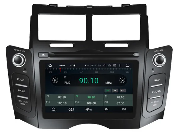 Sale OTOJETA Android 8.0 car DVD octa Core 4GB RAM 32GB rom with IPS screen multimedia player for TOYOTA YARIS 2011 Car stereo radio 2