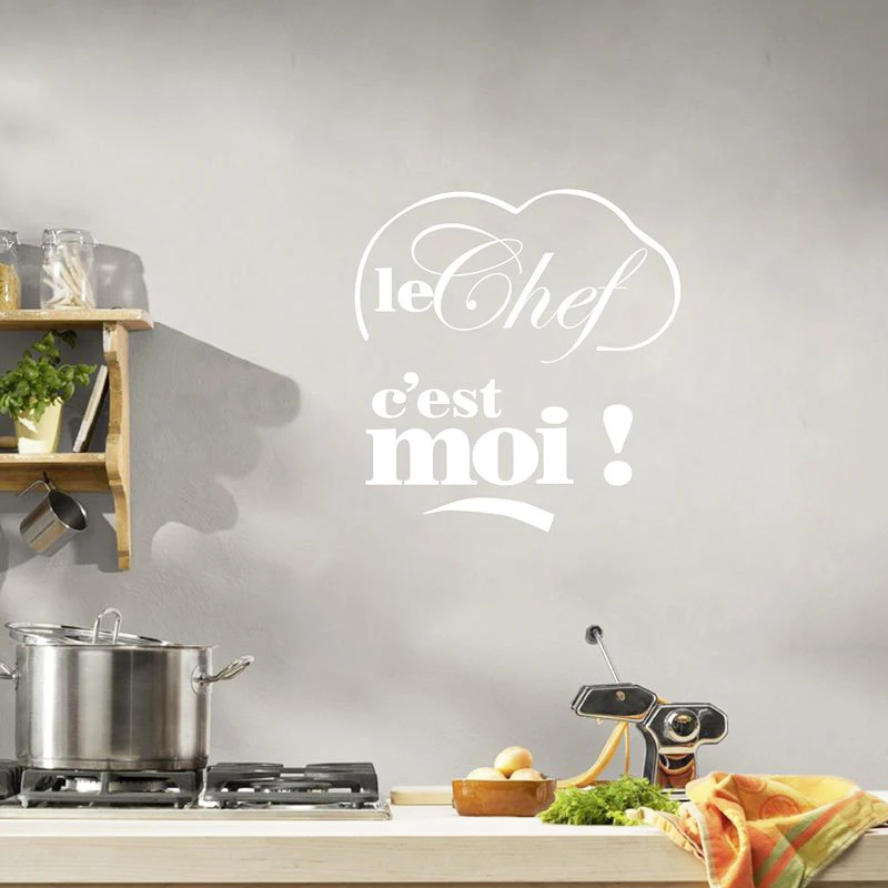 Stickers Cuisine Decor French Vinyl Wall Stickers Wallpaper Mural home decoration Kitchen Tile Wall Art Stickers ,free shipping