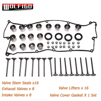 

WOLFIGO Intake & Exhaust Valve & Valve Stem Seals & Lifters & Valve Cover Gasket Kit for Hyundai Kia 2.0L 22211-23600,2244123800