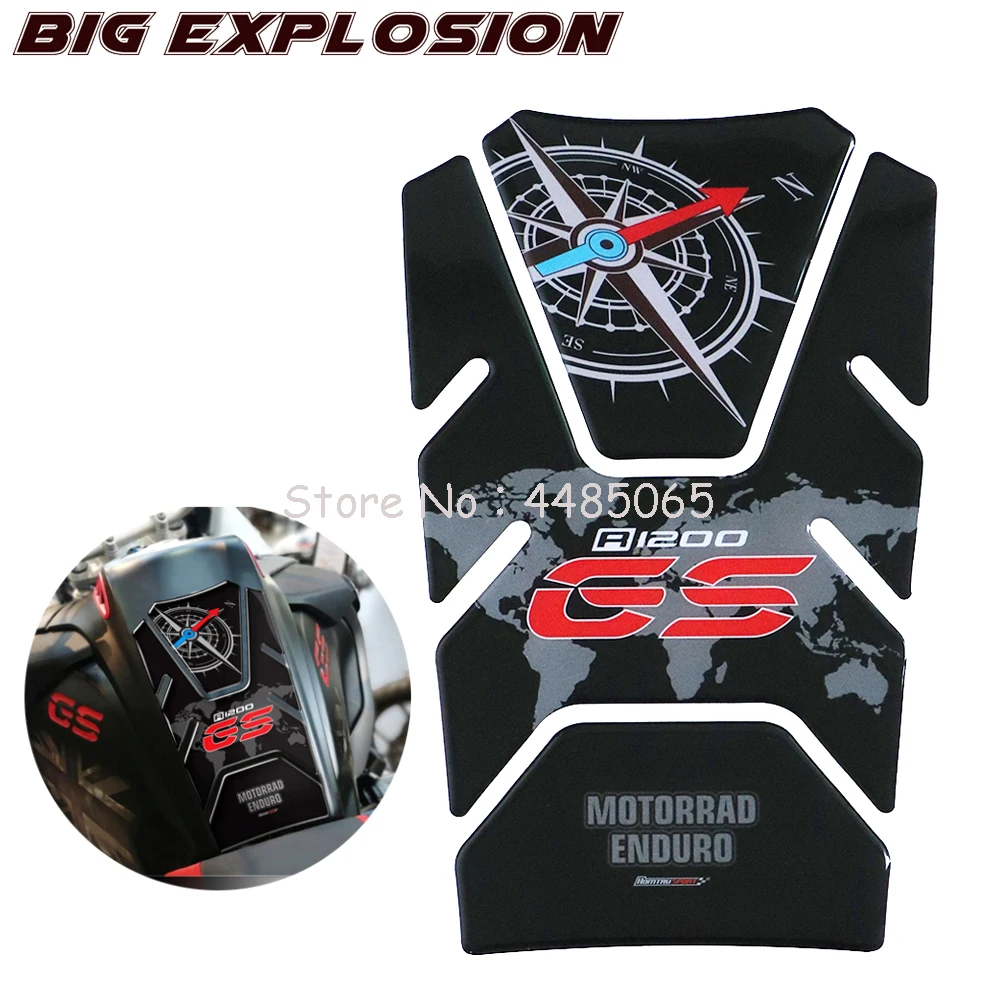

Motorcycle stickers 3D Motorcycle Motorcycle Fuel Gas Tank Pad Protector Case for BMW R1200GS R1200 GS Adventure ADV 2014-2018