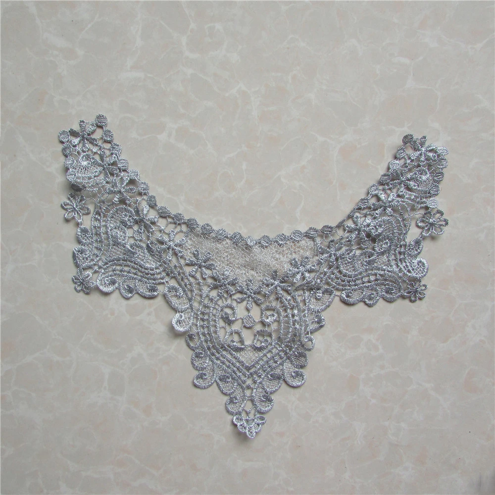 Buy fashion style silver lace collar embroidery accessory brand new DIY high