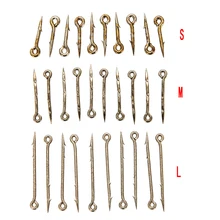 10 шт. с высоким содержанием углерода Сталь рыболовный крючок-приманка жало Нержавеющая сталь прямые рыболовный крючок Жало для вставки Карп кукурузы бойлов