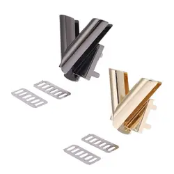V Shape Clasp Turn Locks Twist Lock Metal Hardware For DIY Handbag Shoulder Bag Purse V Shape Clasp Turn Locks Twist Lock Metal Hardware For DIY Handbag Shoulder Bag Purse